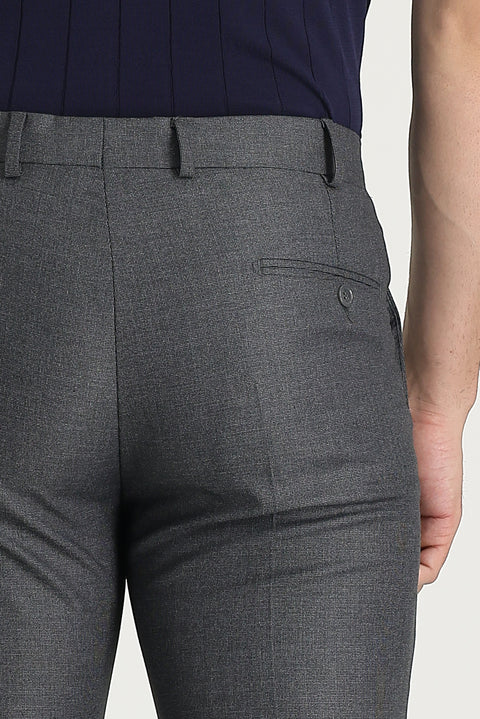 Açık Füme 7 Drop Slim Fit Dar Kesim Likralı Klasik Kumaş Pantolon