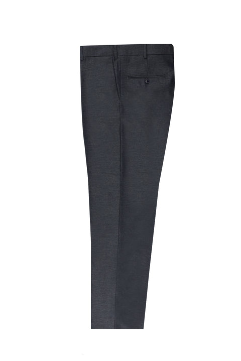 Koyu Füme 4 Drop Relaxed Fit Rahat Kesim Likralı Klasik Kumaş Pantolon