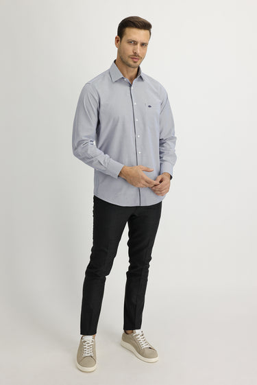 Orta Gri Super Slim Fit Ekstra Dar Kesim Likralı Kumaş Pantolon