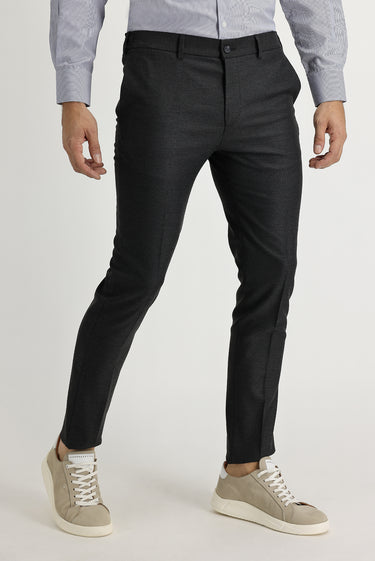 Orta Gri Super Slim Fit Ekstra Dar Kesim Likralı Kumaş Pantolon