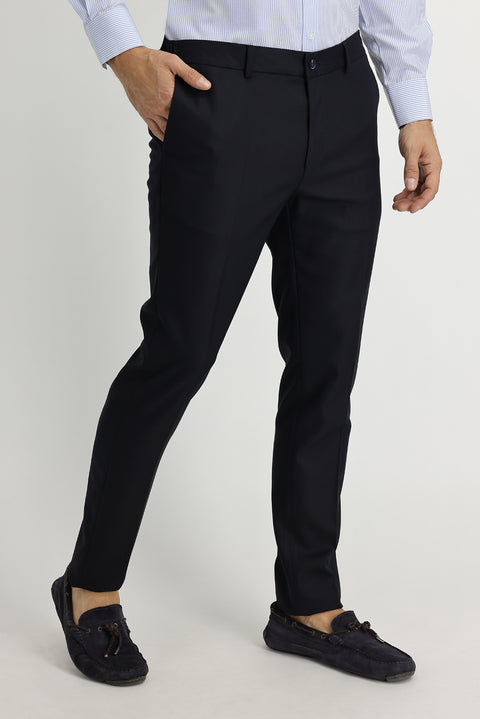 Siyah Lacivert 7 Drop Super Slim Fit Eksra Dar Kesim Fit Likralı Kumaş Pantolon