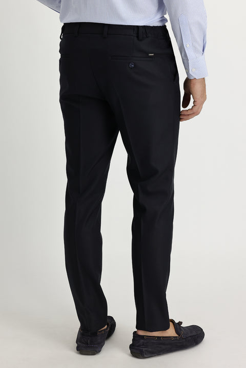 Siyah Lacivert 7 Drop Super Slim Fit Eksra Dar Kesim Fit Likralı Kumaş Pantolon