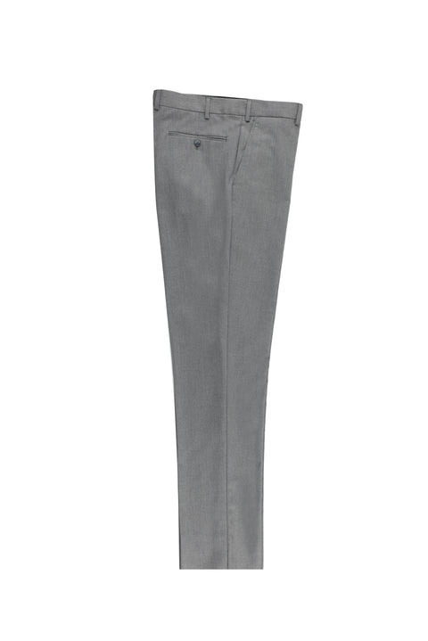 Orta Gri 7 Drop Slim Fit Dar Kesim Likralı Klasik Kumaş Pantolon