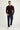 Koyu Lacivert Slim Fit Dar Kesim Likralı Klasik Kumaş Pantolon