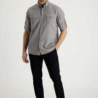 Siyah 6 Drop Regular Fit Standart Kesim Pamuk Kanvas / Chino Pantolon