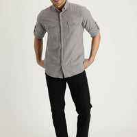 Siyah Slim Fit Dar Kesim Pamuk Kanvas / Chino Pantolon