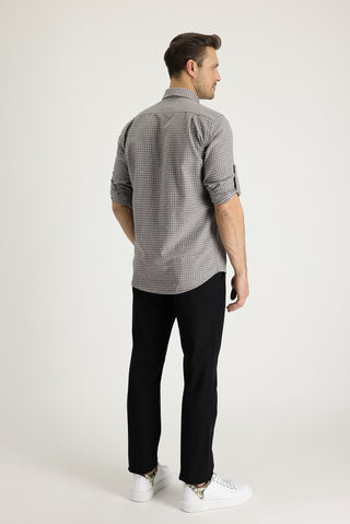  Siyah 6 Drop Regular Fit Standart Kesim Pamuk Kanvas / Chino Pantolon