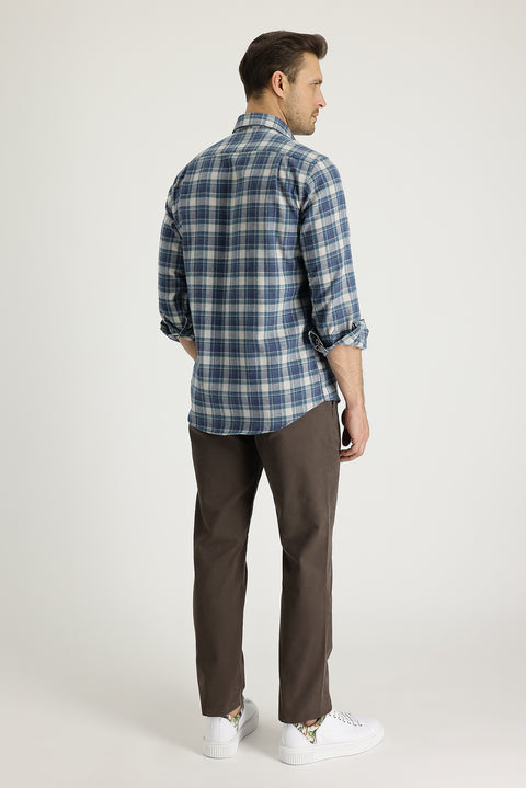 Açık Kahve  Regular Fit Standart Kesim Pamuk Kanvas / Chino Pantolon