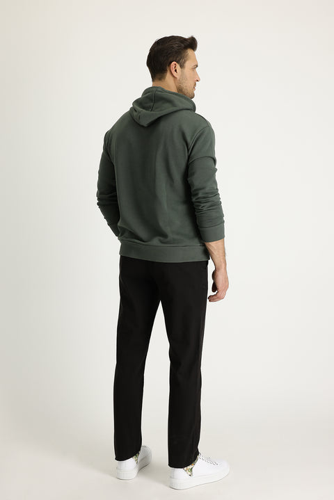 Koyu Kahve Regular Fit Standart Kesim Pamuk Kanvas / Chino Pantolon