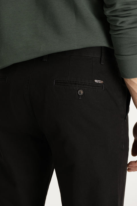 Koyu Kahve Regular Fit Standart Kesim Pamuk Kanvas / Chino Pantolon