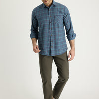 Asker Haki Slim Fit Dar Kesim Pamuk Kanvas / Chino Pantolon