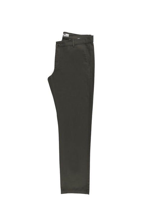 Orta Haki Relaxed Fit Rahat Kesim Likralı Kanvas / Chino Pantolon