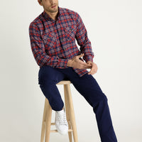 Koyu Lacivert Regular Fit Likralı Kanvas / Chino Pantolon