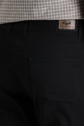  Siyah 6 Drop Regular Fit Standart Kesim Likralı Kanvas / Chino Pantolon