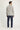 Orta Lacivert Slim Fit Dar Kesim Beli Lastikli İpli Desenli Likralı Pantolon