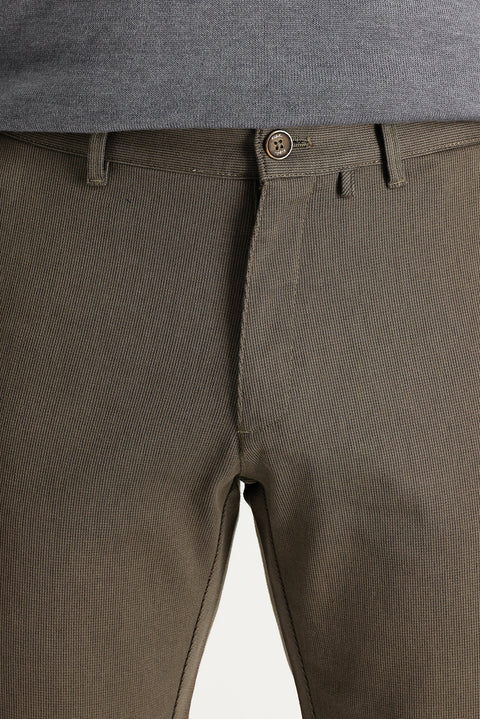 Açık Kahve  Regular Fit Standart Kesim Likralı Kanvas / Chino Pantolon