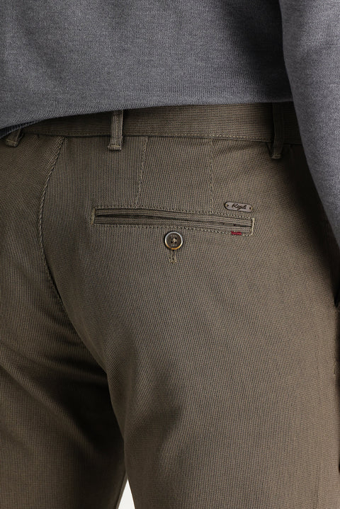 Açık Kahve  Regular Fit Standart Kesim Likralı Kanvas / Chino Pantolon