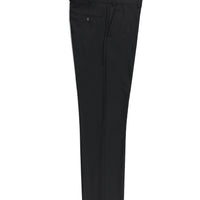 Siyah Relaxed Fit Rahat Kesim Yünlü Klasik Kumaş Pantolon