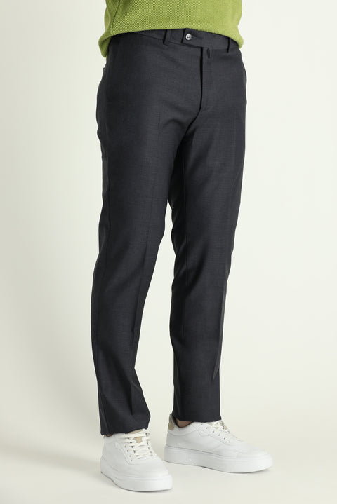 Marengo 4 Drop Relaxed Fit Casual Cut Classic Wool Fabric Trousers