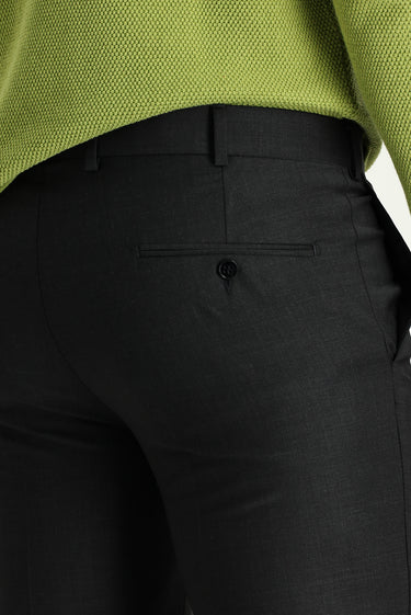 Açık Antrasit Regular Fit Yünlü Klasik Kumaş Pantolon