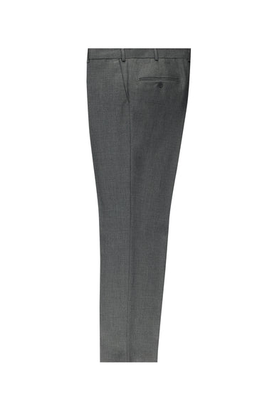 Orta Gri Regular Fit Yünlü Klasik Kumaş Pantolon