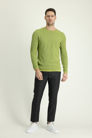  Orta Füme 6 Drop Regular Fit Standart Kesim Yünlü Klasik Kuma? Pantolon-Ki??l?