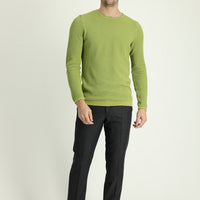 Medium Gray 4-Drop Relaxed Fit Classic Fabric Wool Trousers