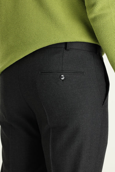  Orta Füme Regular Fit Yünlü Klasik Kumaş Pantolon