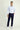  Açık Lacivert Slim Fit Dar Kesim Klasik Desenli Kumaş Pantolon