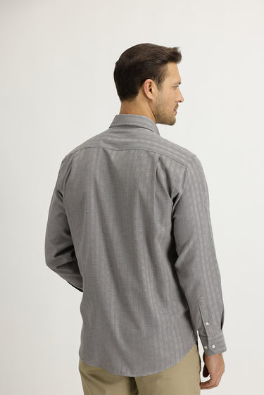 Orta Kahve Uzun Kol Regular Fit Ekose Gömlek