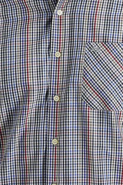 Mavi Uzun Kol Regular Fit Ekose Gömlek