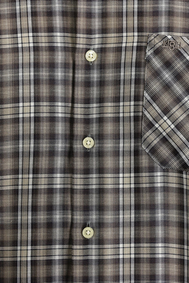 Orta Kahve Uzun Kol Regular Fit Ekose Gömlek