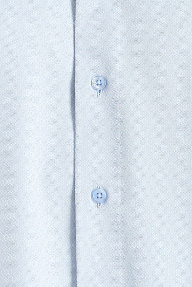 Uçuk Mavi Uzun Kol Slim Fit Dar Kesim Klasik Desenli Pamuklu Kolay Ütülenebilir Gömlek