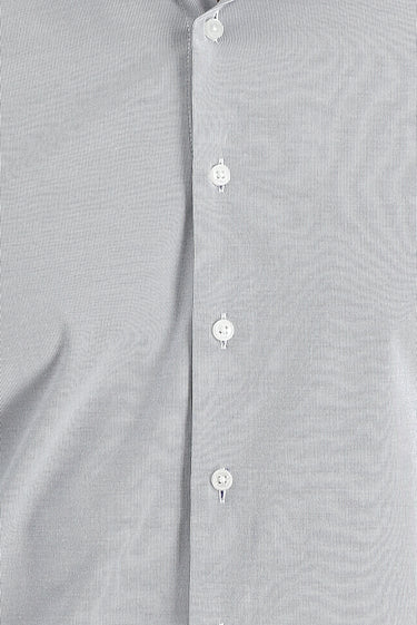 Orta Lacivert Uzun Kol Slim Fit Dar Kesim Klasik Desenli Pamuklu Kolay Ütülenebilir Gömlek