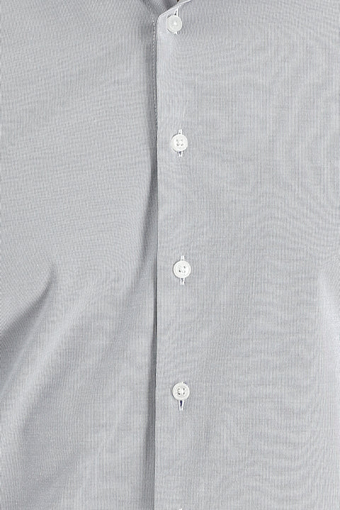 Orta Lacivert Uzun Kol Slim Fit Dar Kesim Klasik Desenli Pamuklu Kolay Ütülenebilir Gömlek