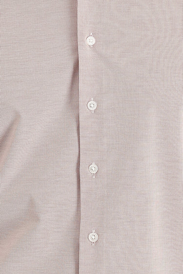 Açık Kırmızı Uzun Kol Slim Fit Dar Kesim Klasik Desenli Pamuklu Kolay Ütülenebilir Gömlek