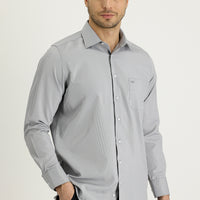 Siyah Uzun Kol Klasik Desenli Pamuklu Kolay Ütülenebilir Gömlek