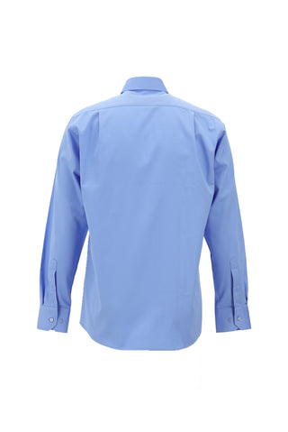  Aç?k Mavi Uzun Kol Klasik Su ?tici Leke Tutmaz 4 Mevsim Pamuk Gömlek-Ki??l?