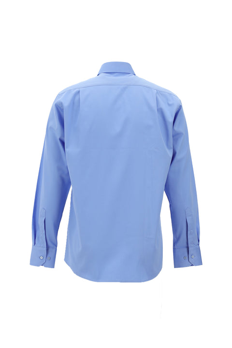 Açık Mavi Uzun Kol Klasik Su İtici Leke Tutmaz 4 Mevsim Pamuk Gömlek
