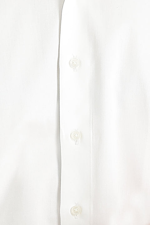 White Long Sleeve Classic Nano Care Water Repellent Stain Resistant 4 Seasons Cotton Shirt
