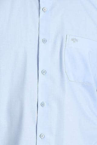  Uçuk Mavi Uzun Kol Non Iron Klasik Pamuklu Gömlek-Ki??l?