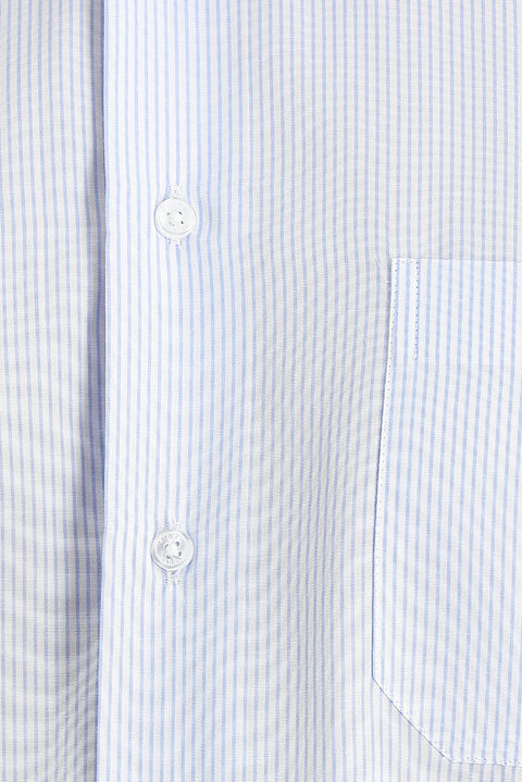 Mavi Uzun Kol Regular Fit Çizgili Gömlek