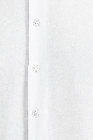  Beyaz Uzun Kol Manşetli Klasik Pamuklu Kolay Ütülenebilir Gömlek