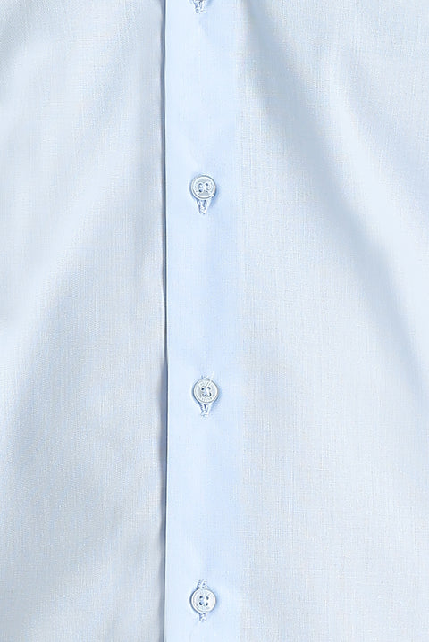 Uçuk Mavi Uzun Kol Slim Fit Dar Kesim Gömlek