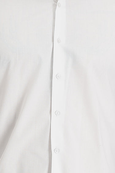  Beyaz Uzun Kol Slim Fit Dar Kesim Klasik Pamuklu Gömlek