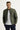 Orta Haki Slim Fit Dar Kesim Kapitone Spor Mont