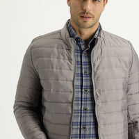 Orta Vizon Slim Fit Dar Kesim Kapitone Spor Mont