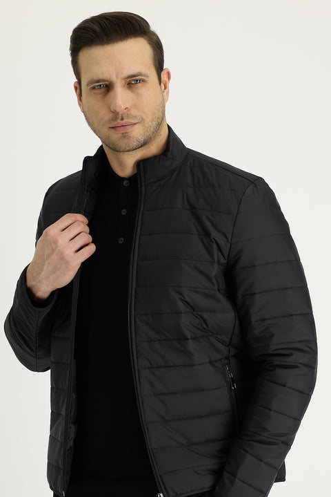 Siyah Kapitone Spor Mont