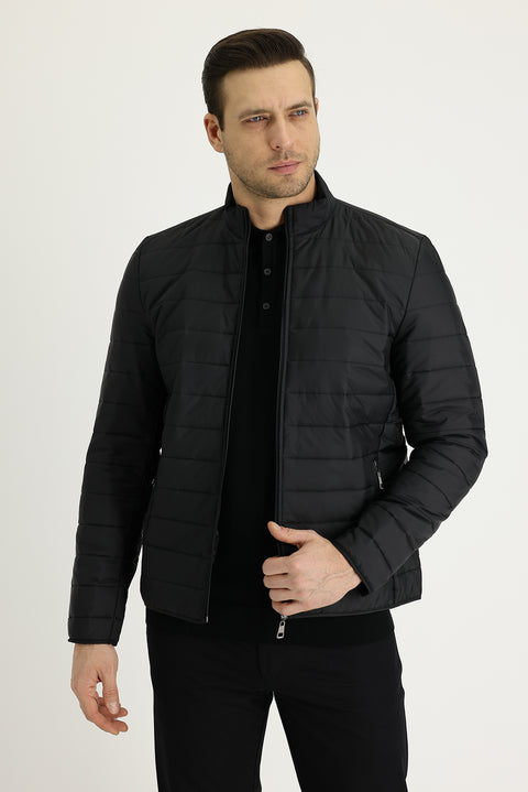 Siyah Kapitone Spor Mont