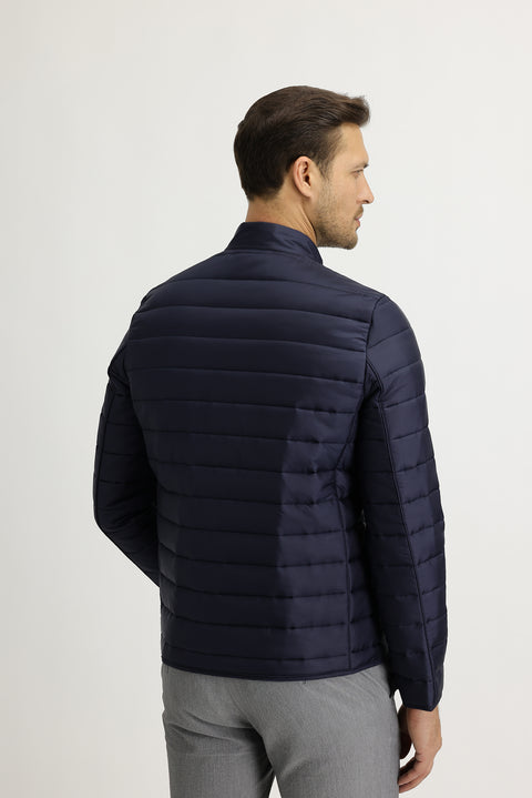 Orta Lacivert Kapitone Spor Mont